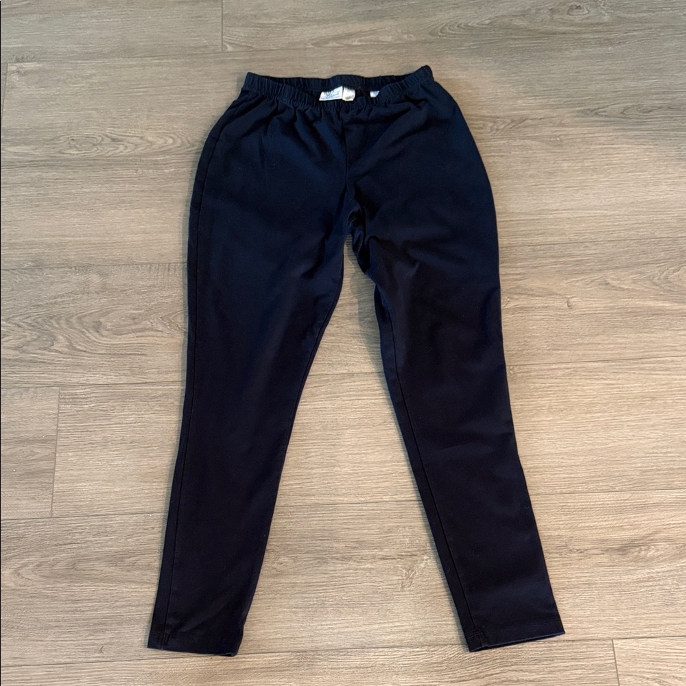 Women with control navy knit pants medium tall